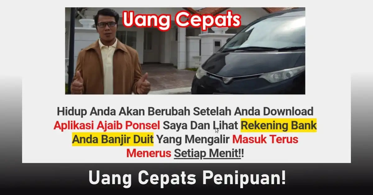 uang cepats penipuan