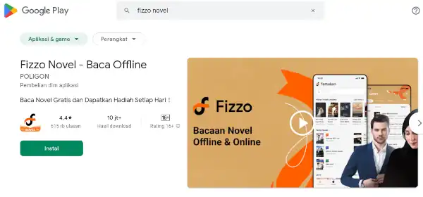 daftar fizzo novel apk